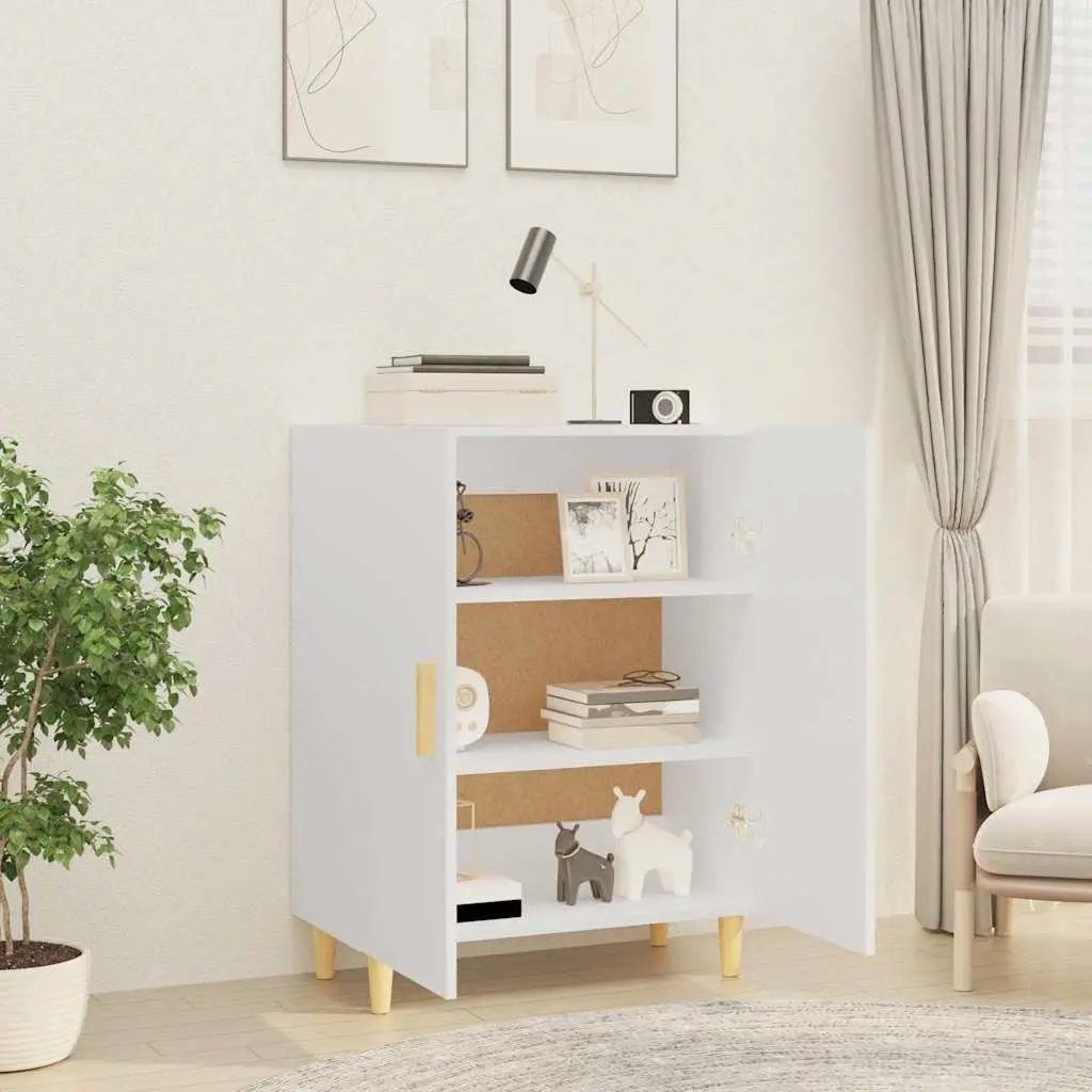 White Sideboard Cabinet Storage Buffet Furniture 70x34x90cm