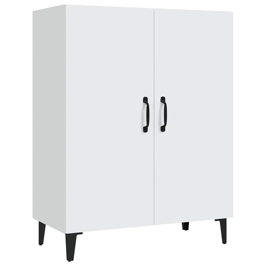 Sideboard White 70x34x90 cm Storage Cabinet with 2 Doors Engineered Wood