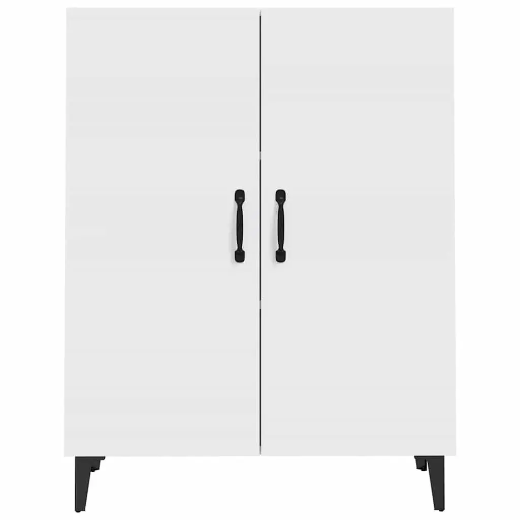 Sideboard White 70x34x90 cm Storage Cabinet with 2 Doors Engineered Wood