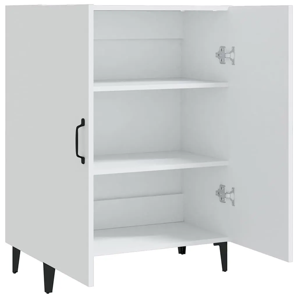 Sideboard White 70x34x90 cm Storage Cabinet with 2 Doors Engineered Wood