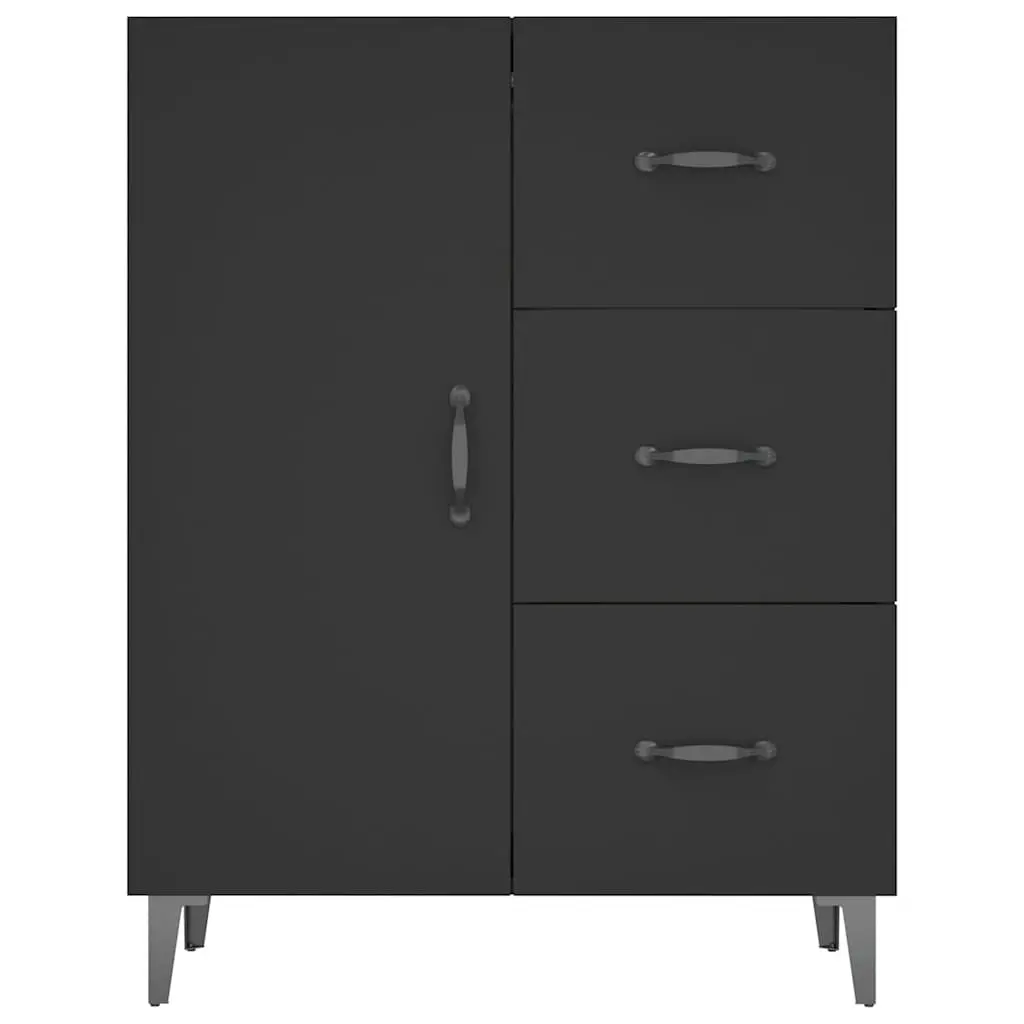 Black Sideboard Cabinet Storage Buffet 69.5x34x90cm
