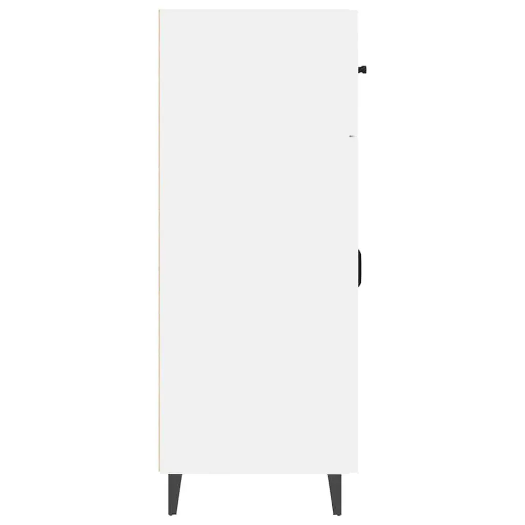 Sideboard High Gloss White 69.5x34x90cm Storage Cabinet 2 Doors 2 Drawers