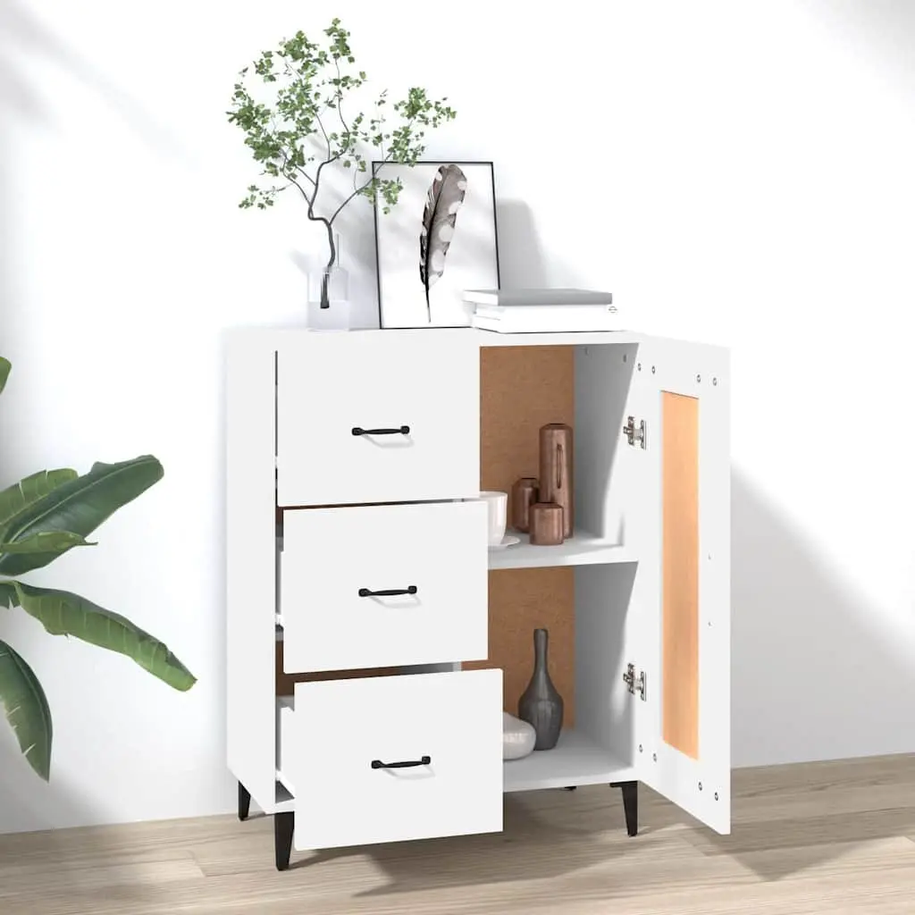 Sideboard Cabinet Storage Buffet Living Room White 69.5W x 34D x 90H cm