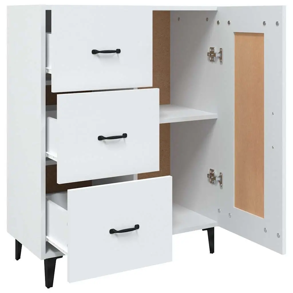 Sideboard Cabinet Storage Buffet Living Room White 69.5W x 34D x 90H cm