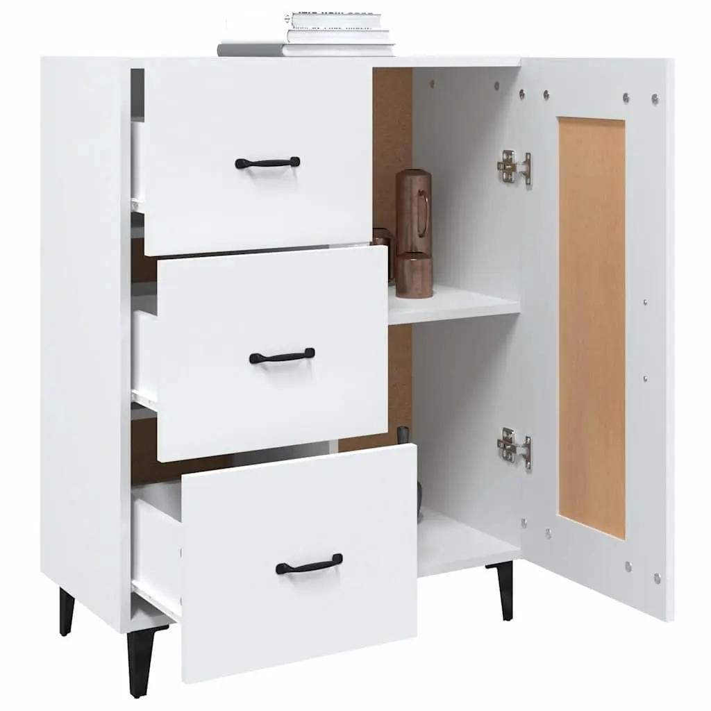 Sideboard Cabinet Storage Buffet Living Room White 69.5W x 34D x 90H cm