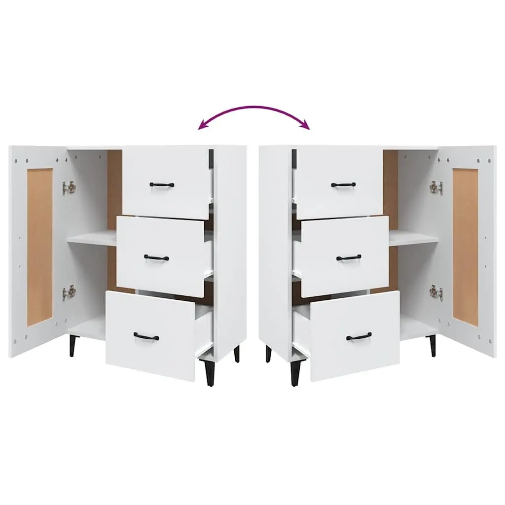 Sideboard Cabinet Storage Buffet Living Room White 69.5W x 34D x 90H cm