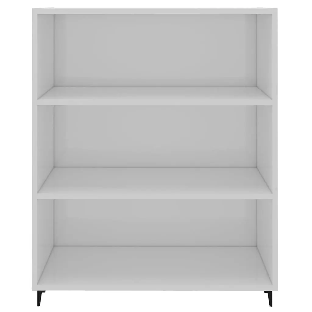 Sideboard for Living Room and Dining Area High Gloss White 69.5x32.5x90cm Engineered Wood