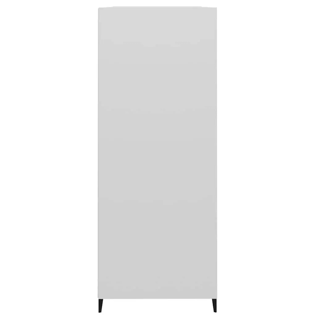 Sideboard for Living Room and Dining Area High Gloss White 69.5x32.5x90cm Engineered Wood