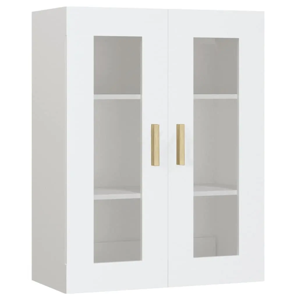 Wall Mounted Storage Cabinet Engineered Wood White 69.5x34x90cm