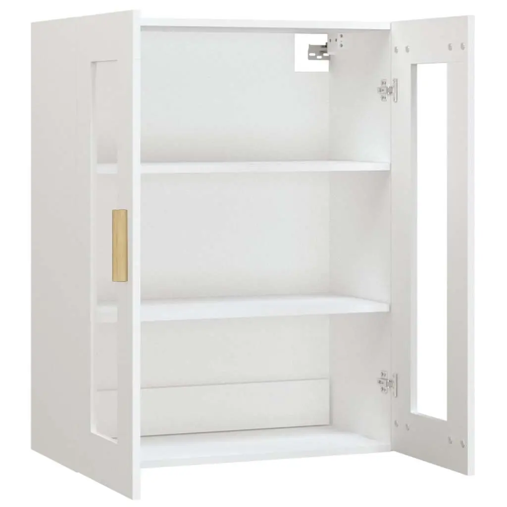 Wall Mounted Storage Cabinet Engineered Wood White 69.5x34x90cm