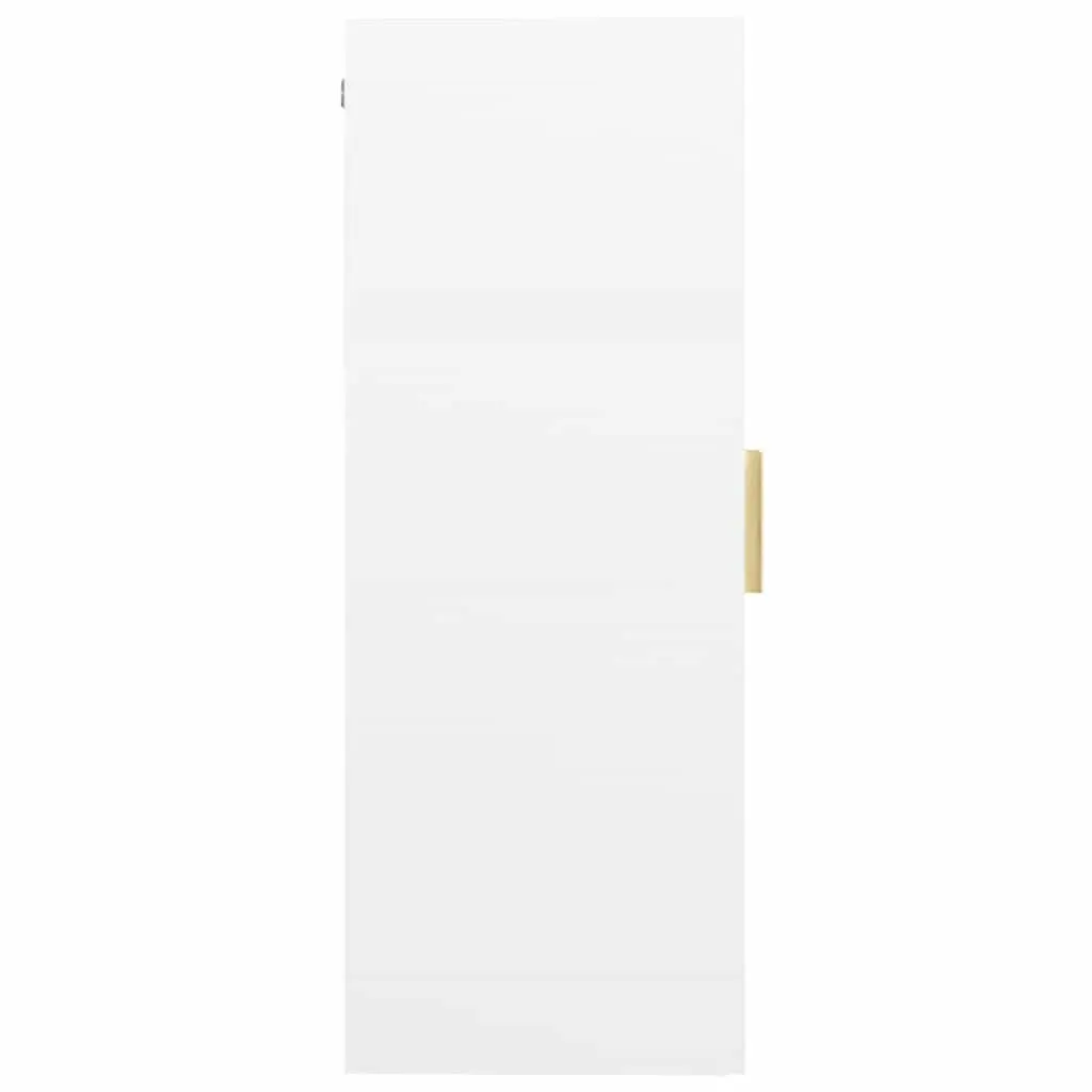 Wall Mounted Storage Cabinet Engineered Wood White 69.5x34x90cm