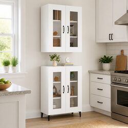 Wall-Mounted Cabinet: 69.5 x 34 x 90 cm, White
