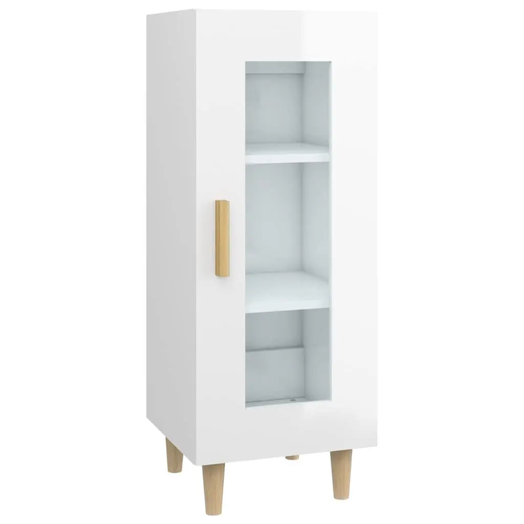 High Gloss White Sideboard Cabinet