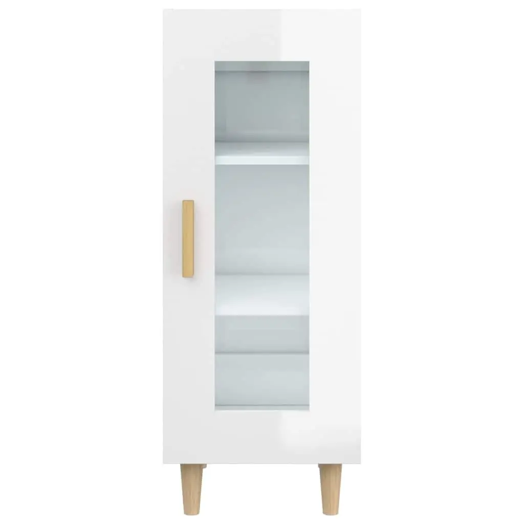 High Gloss White Sideboard Cabinet