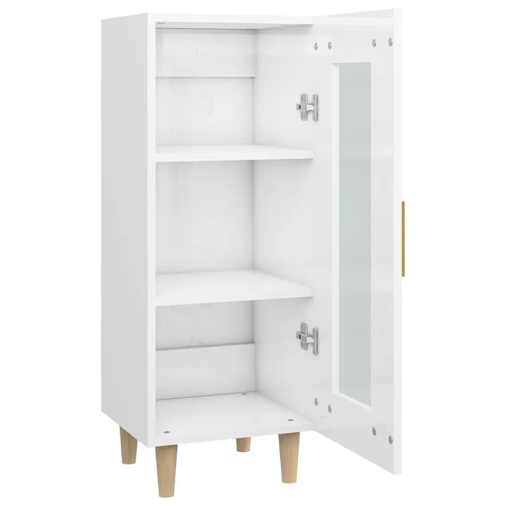 High Gloss White Sideboard Cabinet