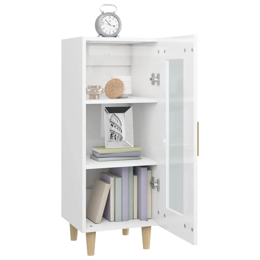 High Gloss White Sideboard Cabinet