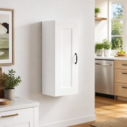 Engineered Wood Hanging Cabinet White 35x34x90cm