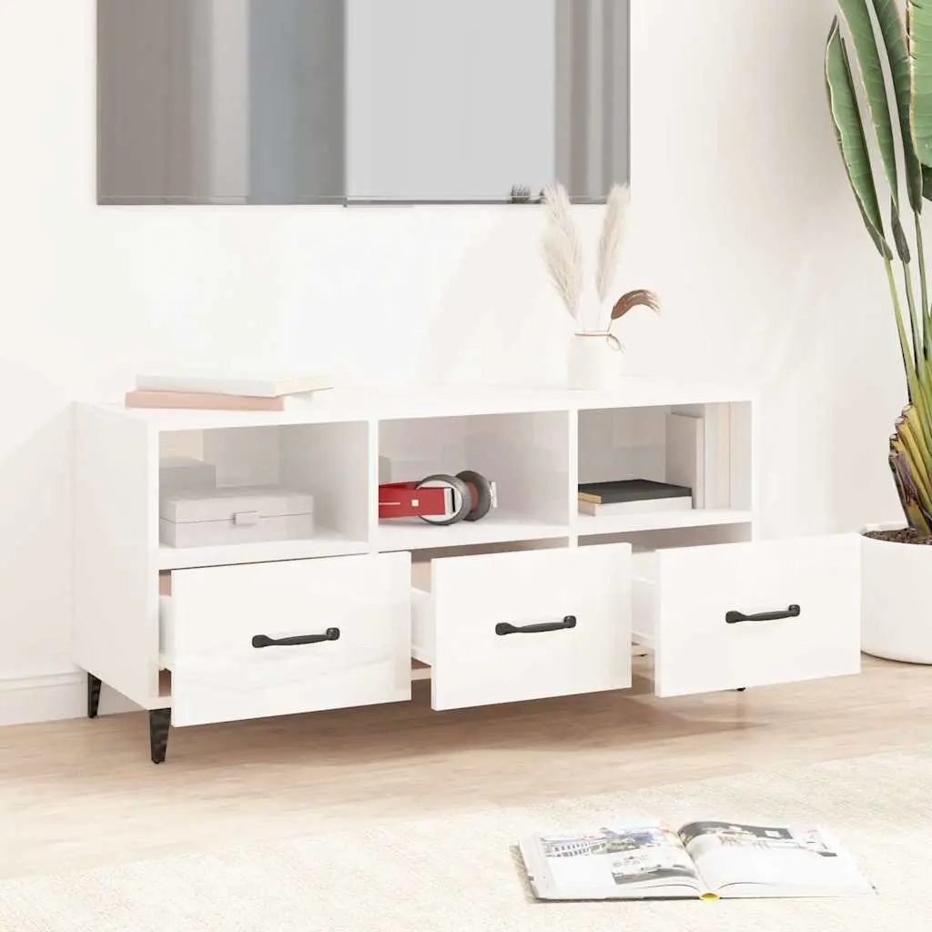 High Gloss White Modern TV Cabinet
