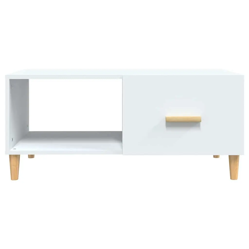 Engineered Wood Coffee Table, 89.5 x 50 x 40 cm, White