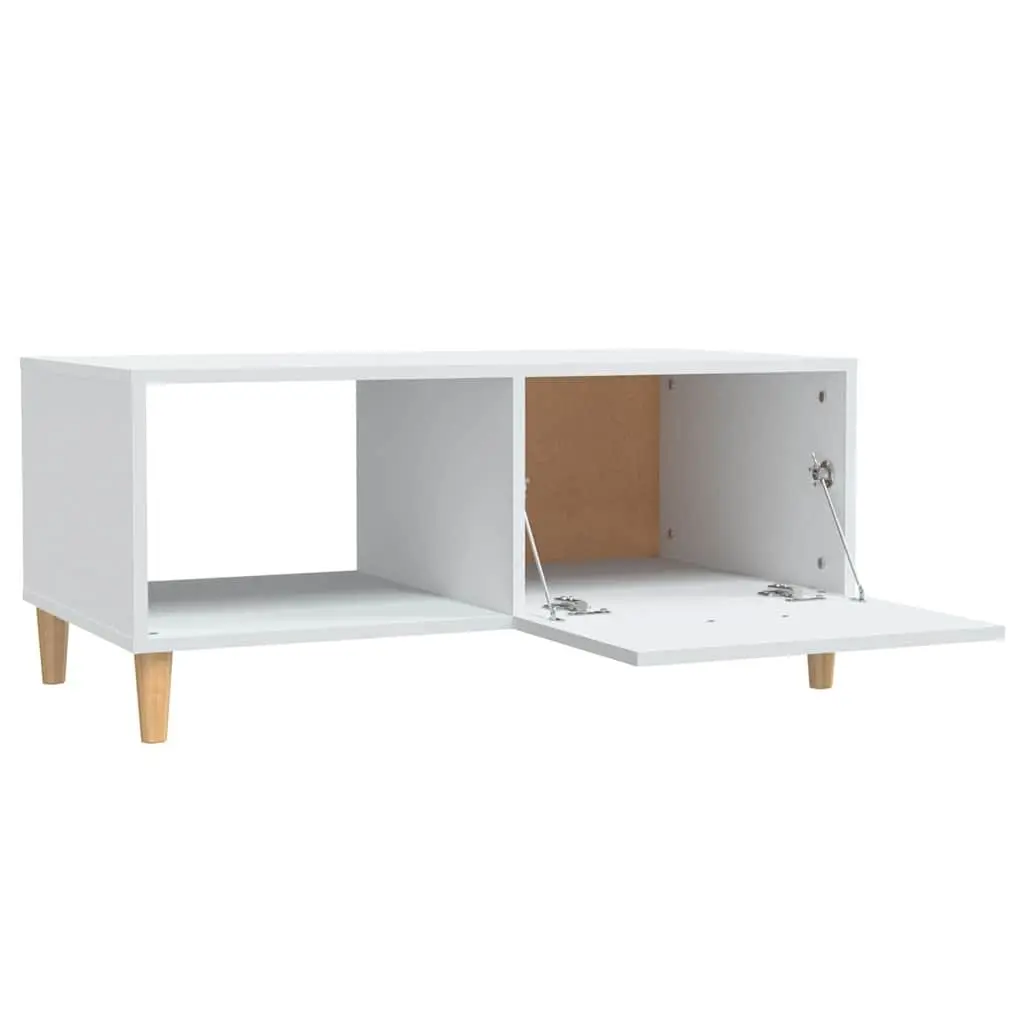 Engineered Wood Coffee Table, 89.5 x 50 x 40 cm, White
