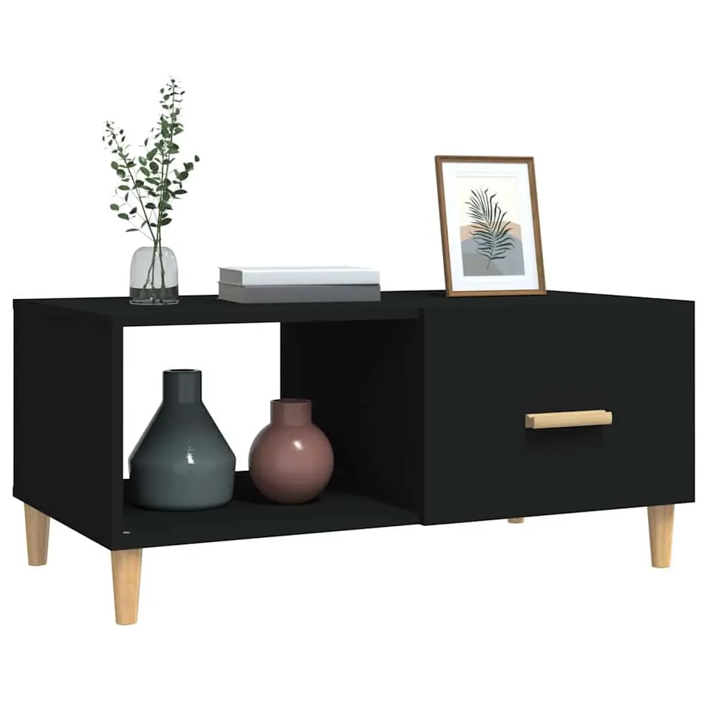 Coffee Table Living Room Black 89.5 x 50 x 40 cm