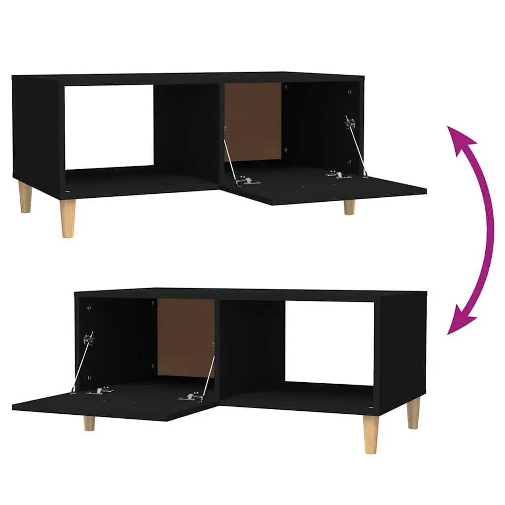 Coffee Table Living Room Black 89.5 x 50 x 40 cm