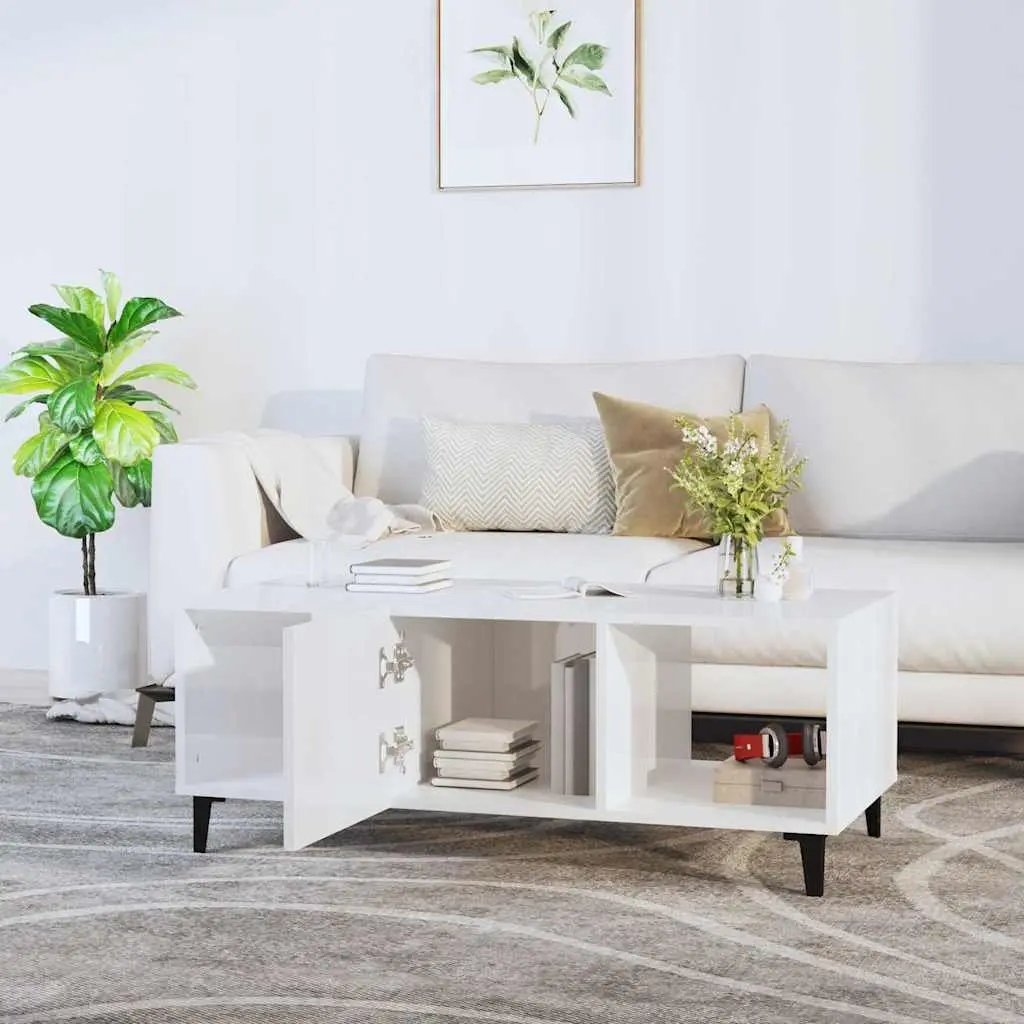 Coffee Table in High Gloss White