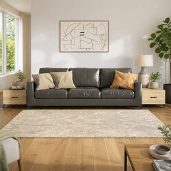 Coffee Tables Set of 2 - 50x50x40cm with Metal Legs