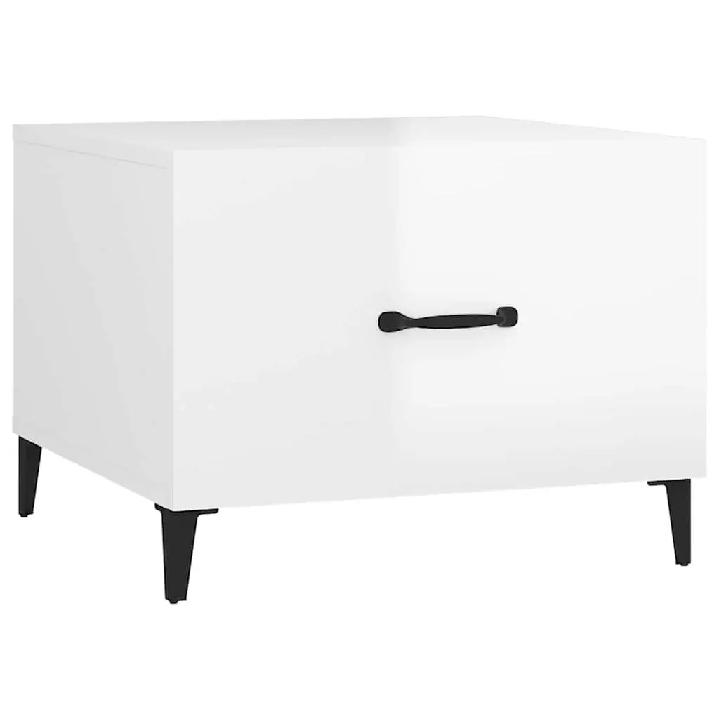 Coffee Tables for Living Room 50 x 50 x 40 cm High Gloss White 2 Piece
