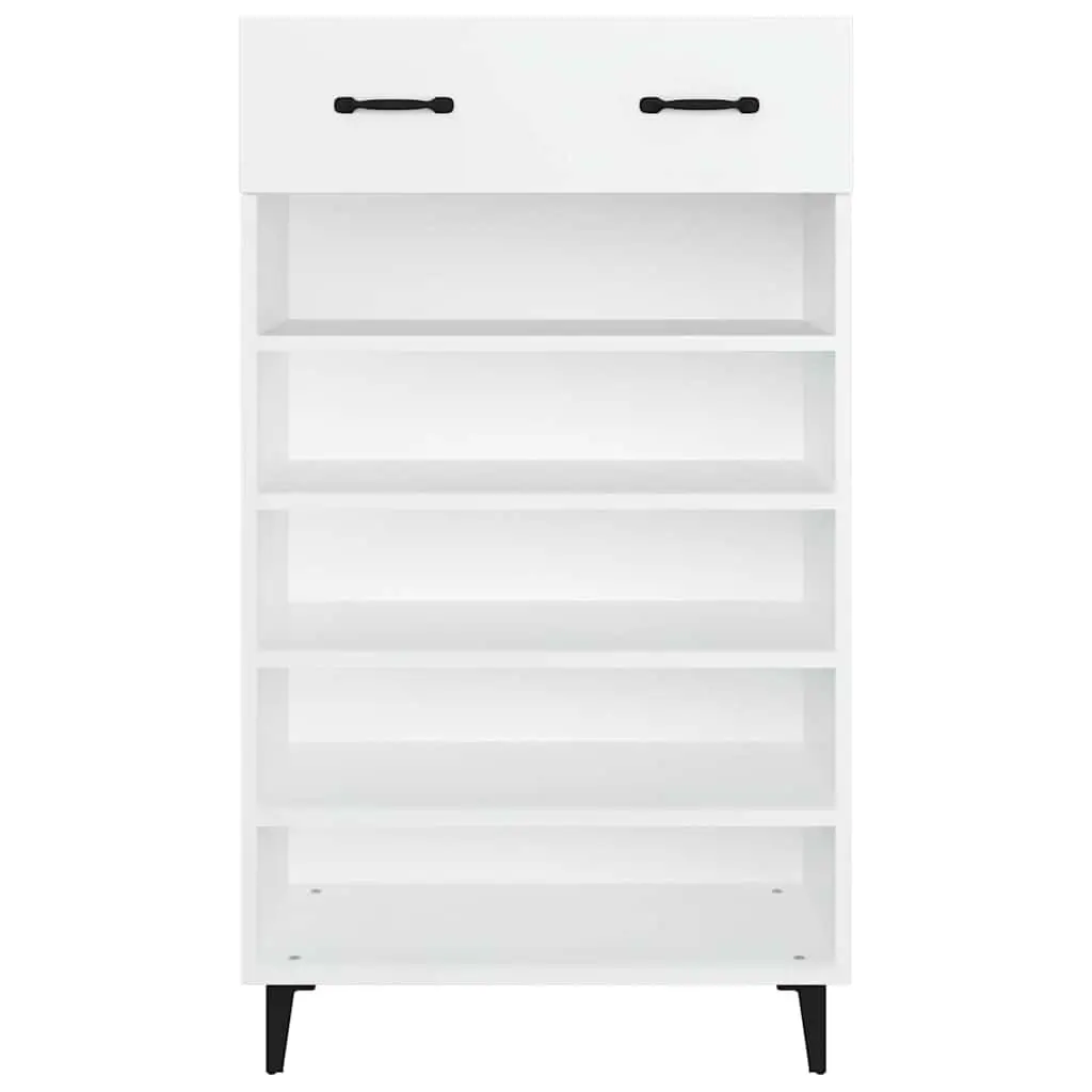 Shoe Cabinet White Engineered Wood Storage Cupboard Hallway Bedroom Furniture