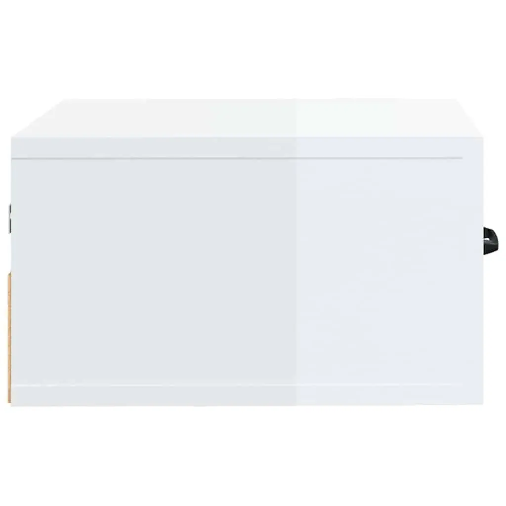 Wall-mounted Bedside Cabinets Bedroom Storage 35 x 35 x 20 cm White Floating Night Stands 2 Piece