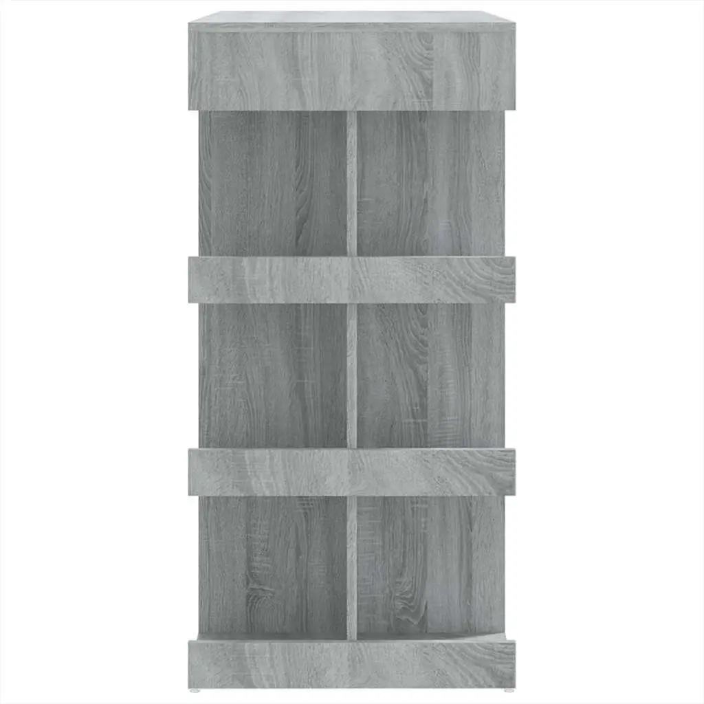 Bar Table for Kitchen Dining Grey 100L x 50W x 101.5H cm