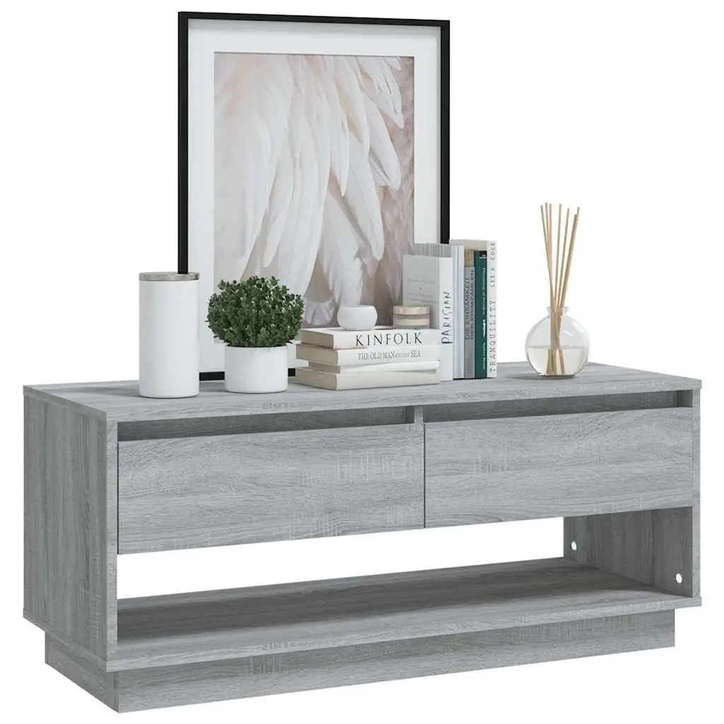 TV Cabinet Living Room Grey Sonoma Engineered Wood 102 x 41 x 44 cm