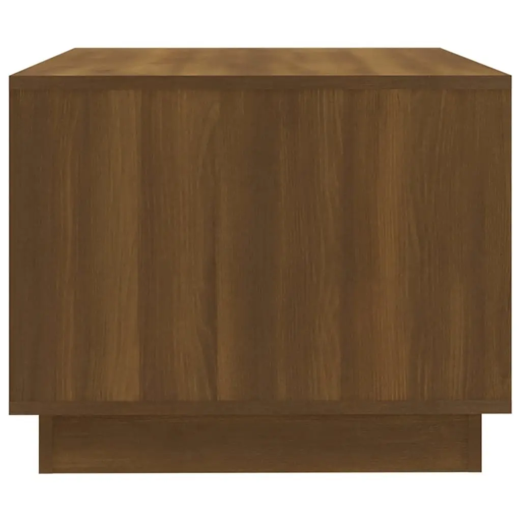 Coffee Table Brown Oak with Drawers Storage Living Room Furniture 102.5x55x44 cm