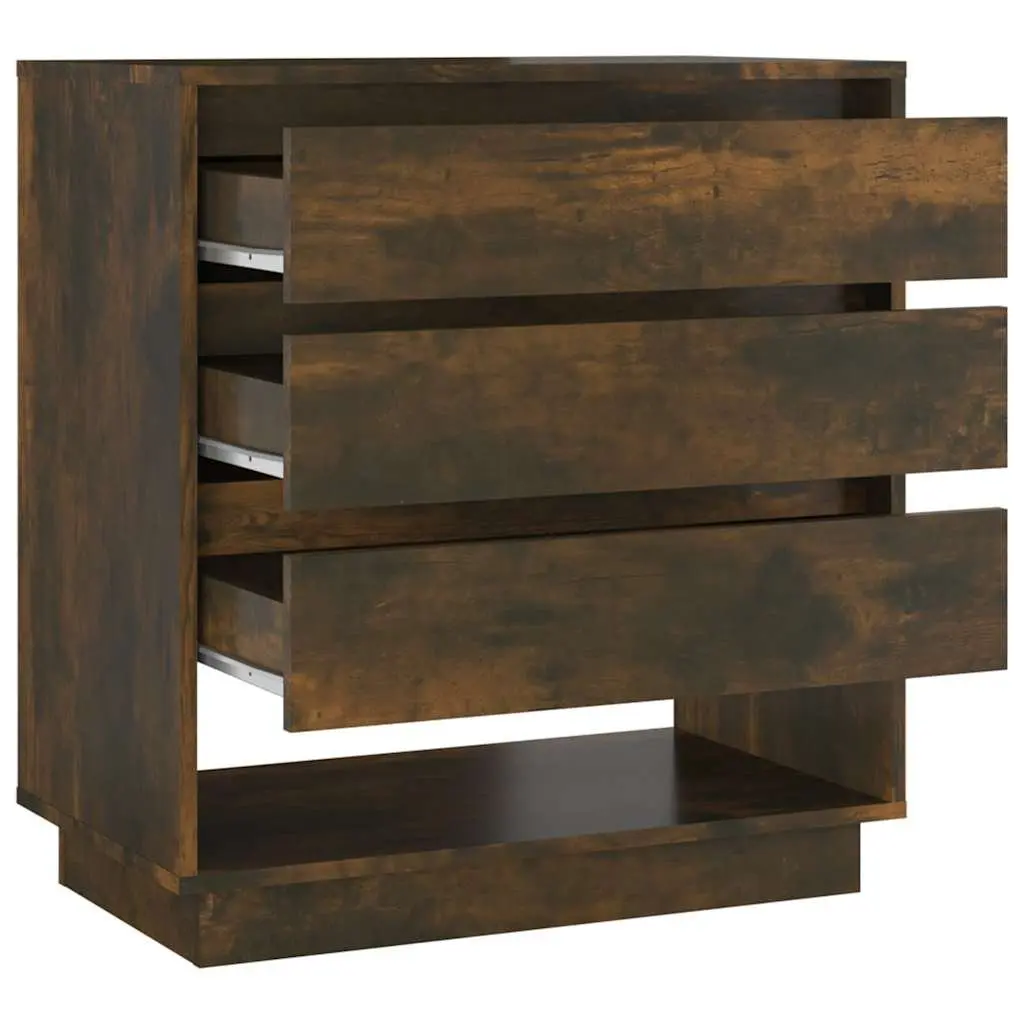 Sideboard for Home Brown Engineered Wood 3 Drawers 1 Compartment