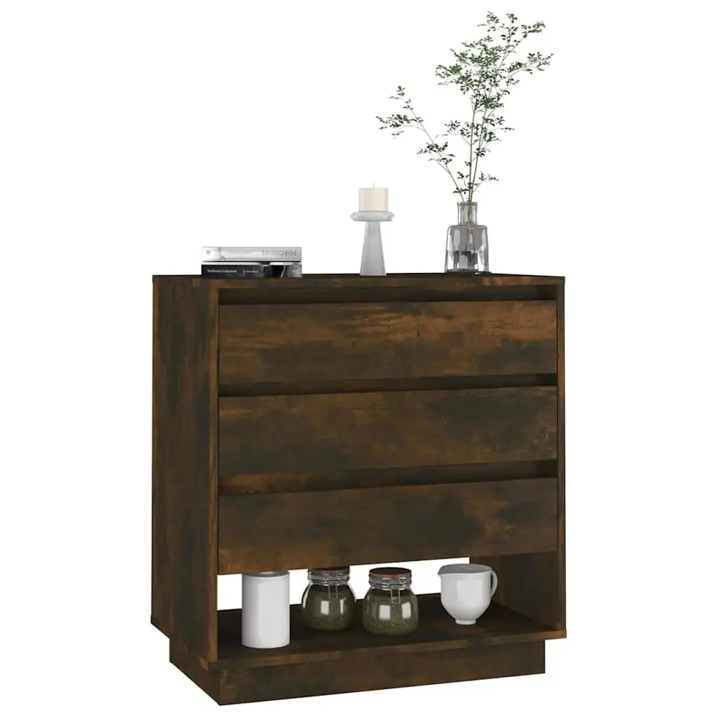 Sideboard for Home Brown Engineered Wood 3 Drawers 1 Compartment