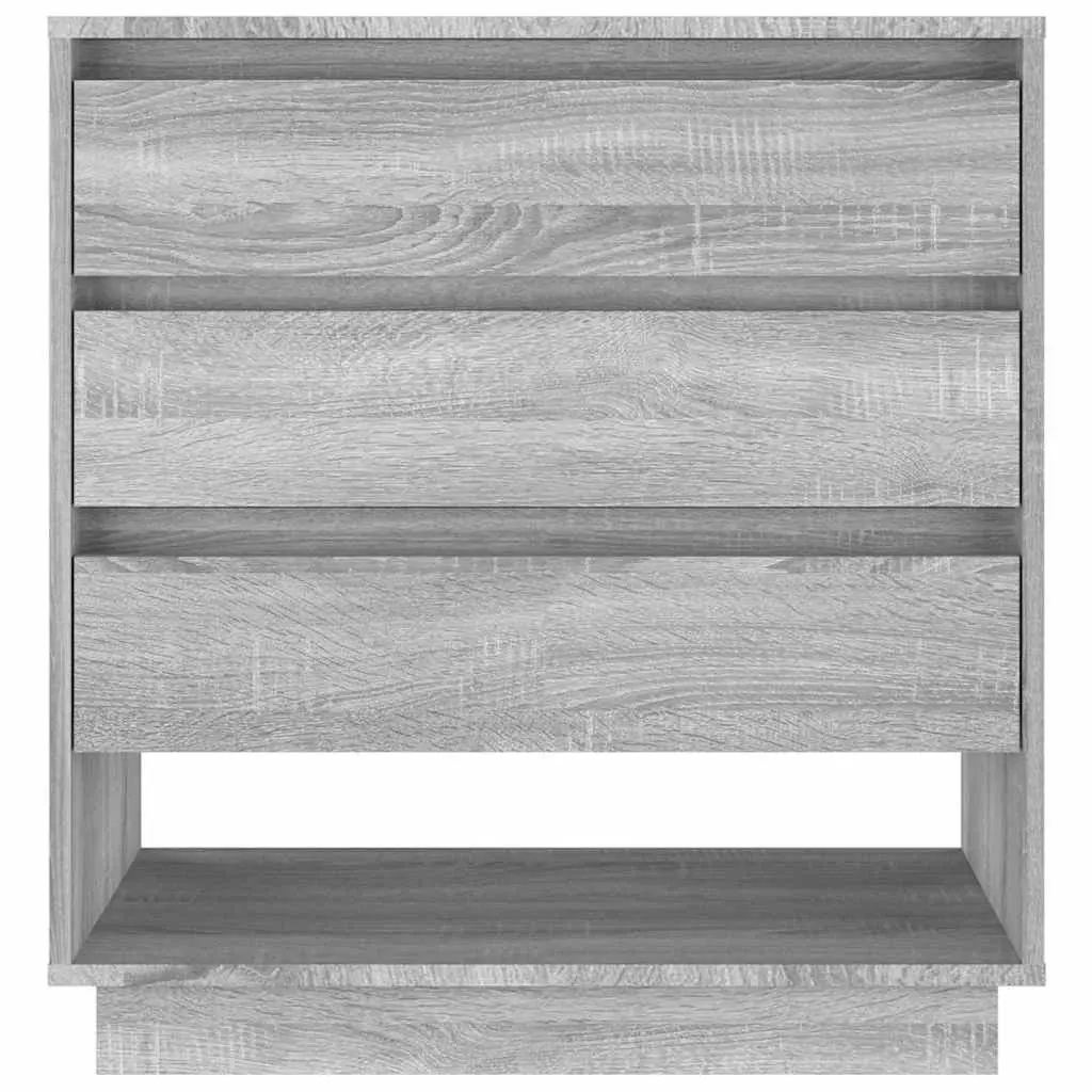 Sideboard Grey Sonoma Storage Cabinet with 3 Drawers 1 Compartment Home