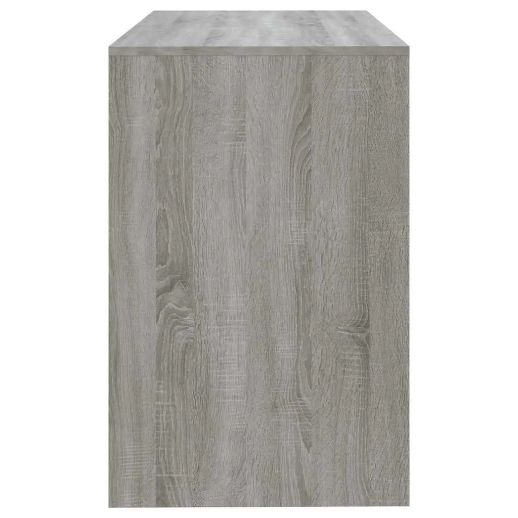 Office Desk for Home Office Grey 101 x 50 x 76.5 cm with 2 Drawers Storage