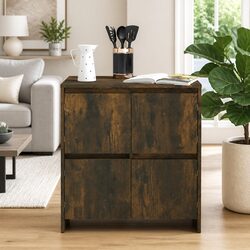 Specifications of a Brown Storage Sideboard with 4 Doors