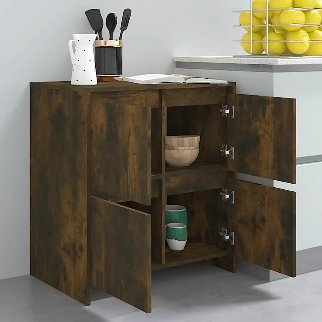 Brown Storage Sideboard with 4 Doors