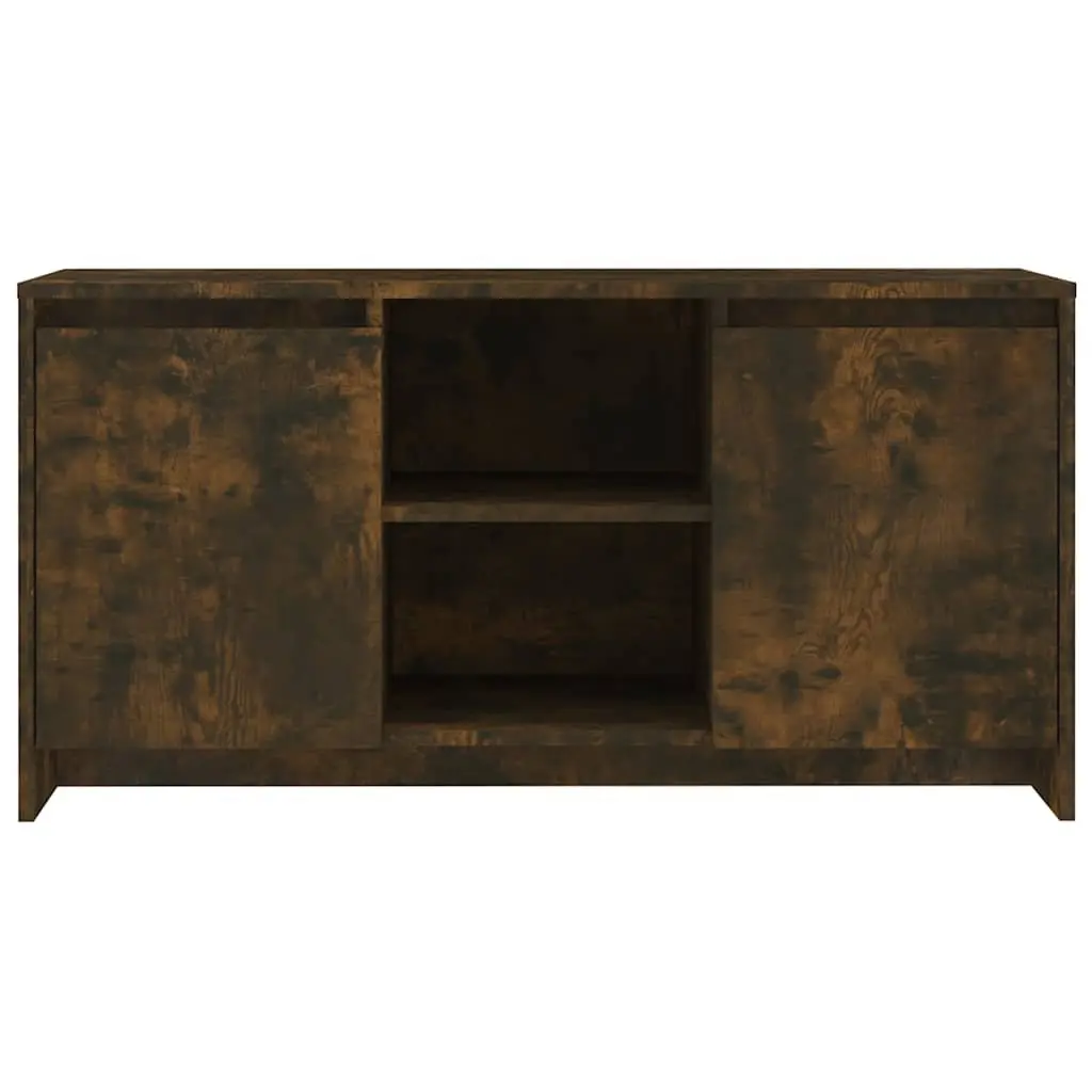 TV Cabinet Storage Unit for Living Room 102 x 37.5 x 52.5 cm Engineered Wood Brown Smoked Oak