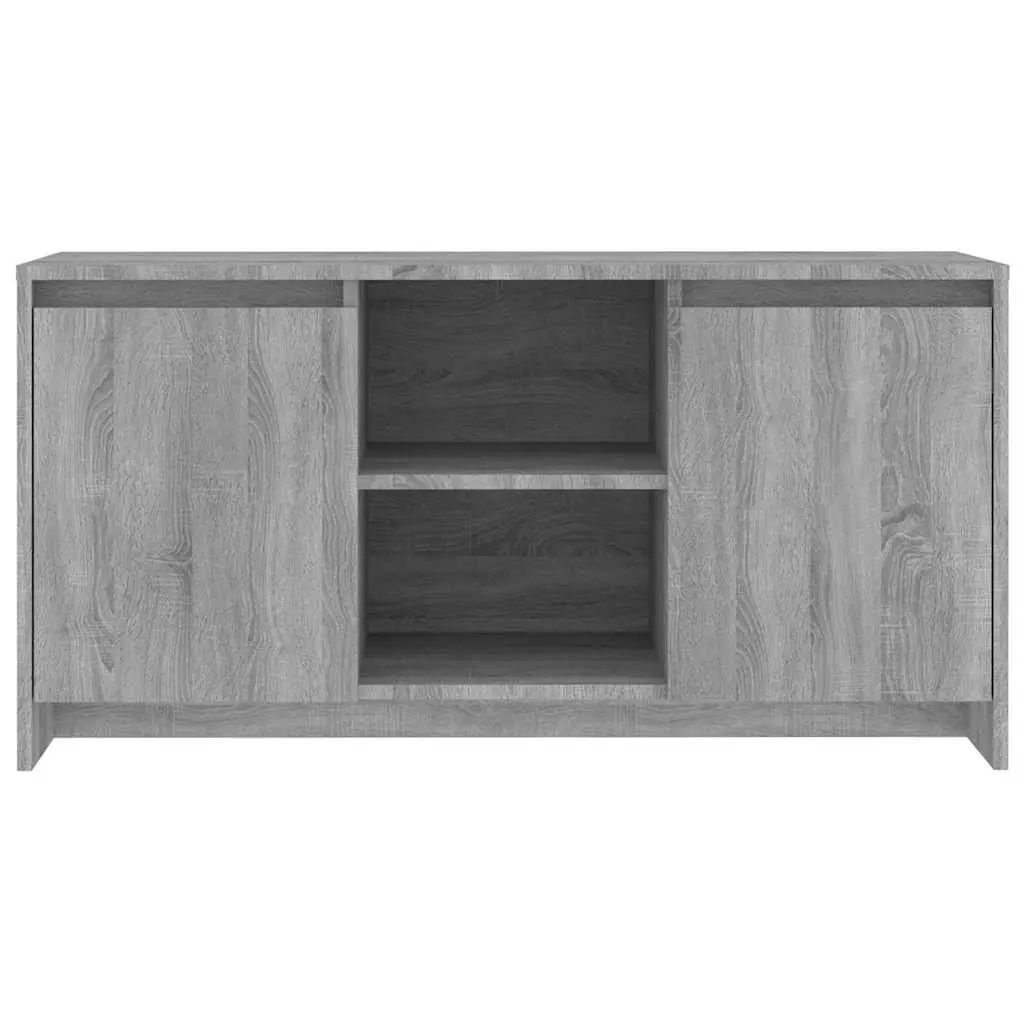 Grey Engineered Wood TV Cabinet