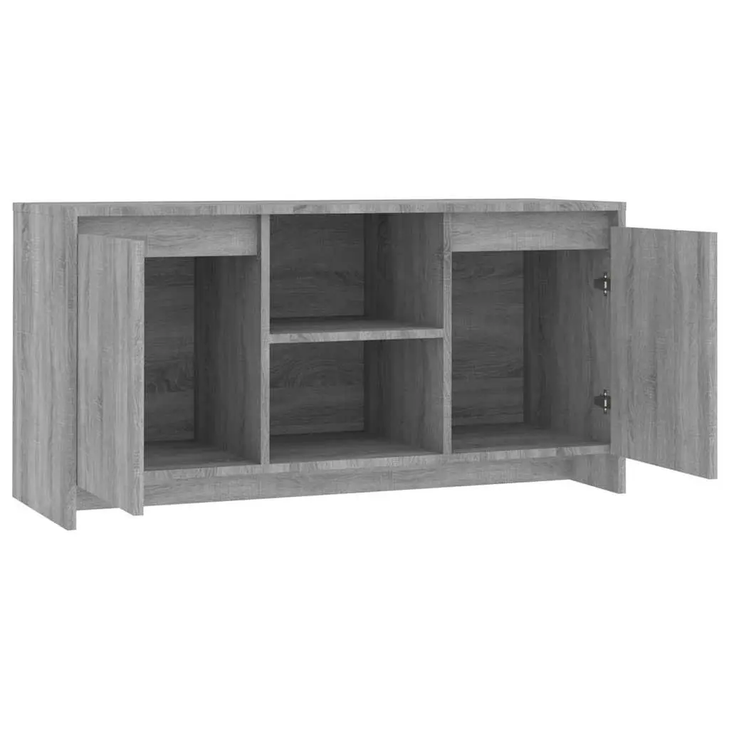 Grey Engineered Wood TV Cabinet