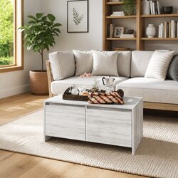 Grey Sonoma Coffee Table: 90L x 50W x 41.5H cm Dimensions