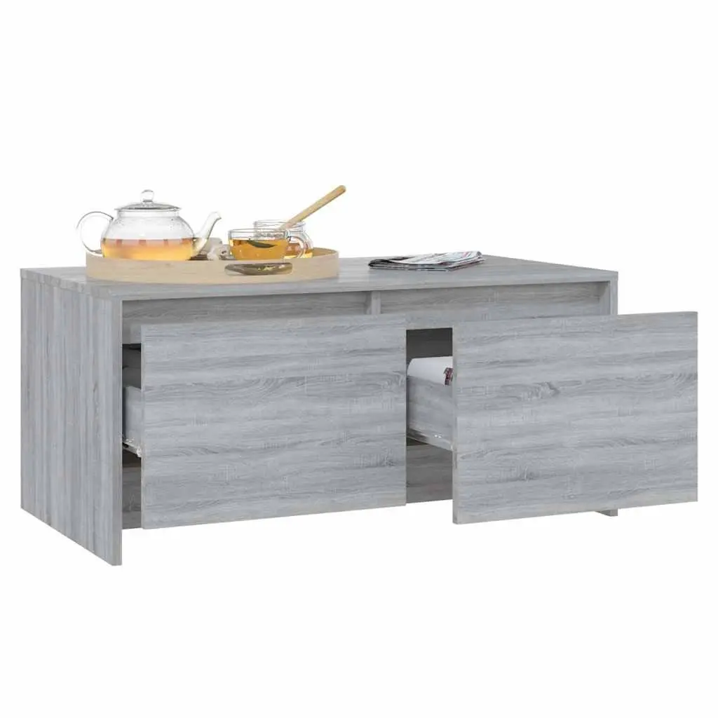 Coffee Table Living Room Grey 90L x 50W x 41.5H cm