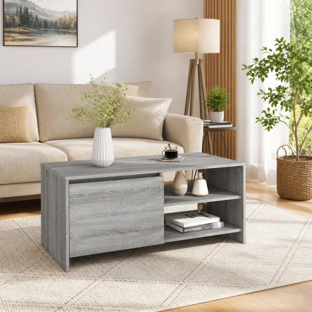Grey Modern Coffee Table for Living Rooms
