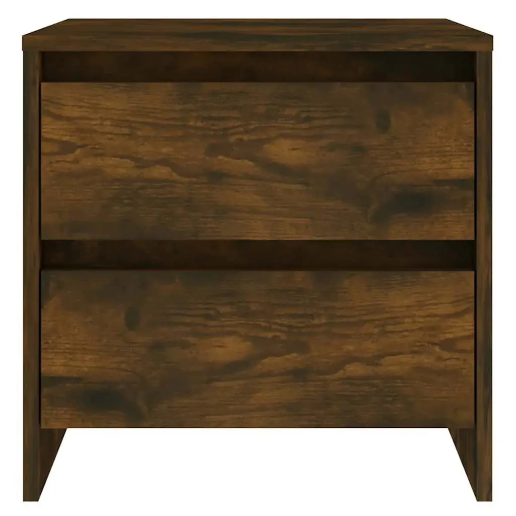 Bedside Cabinets 2 pcs Brown Smoked Oak 45x34.5x44.5 cm Nightstands Storage