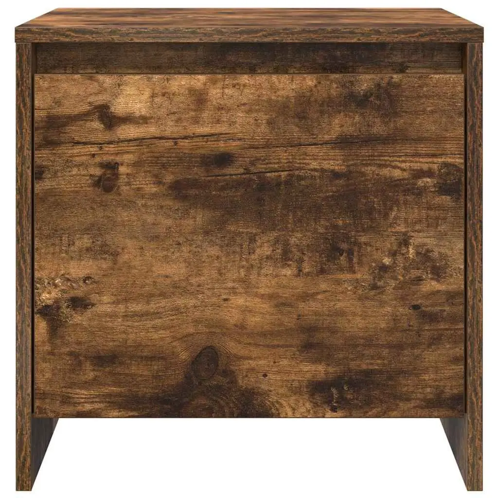 Bedside Cabinet with Door Storage Nightstand Brown Bedroom Furniture
