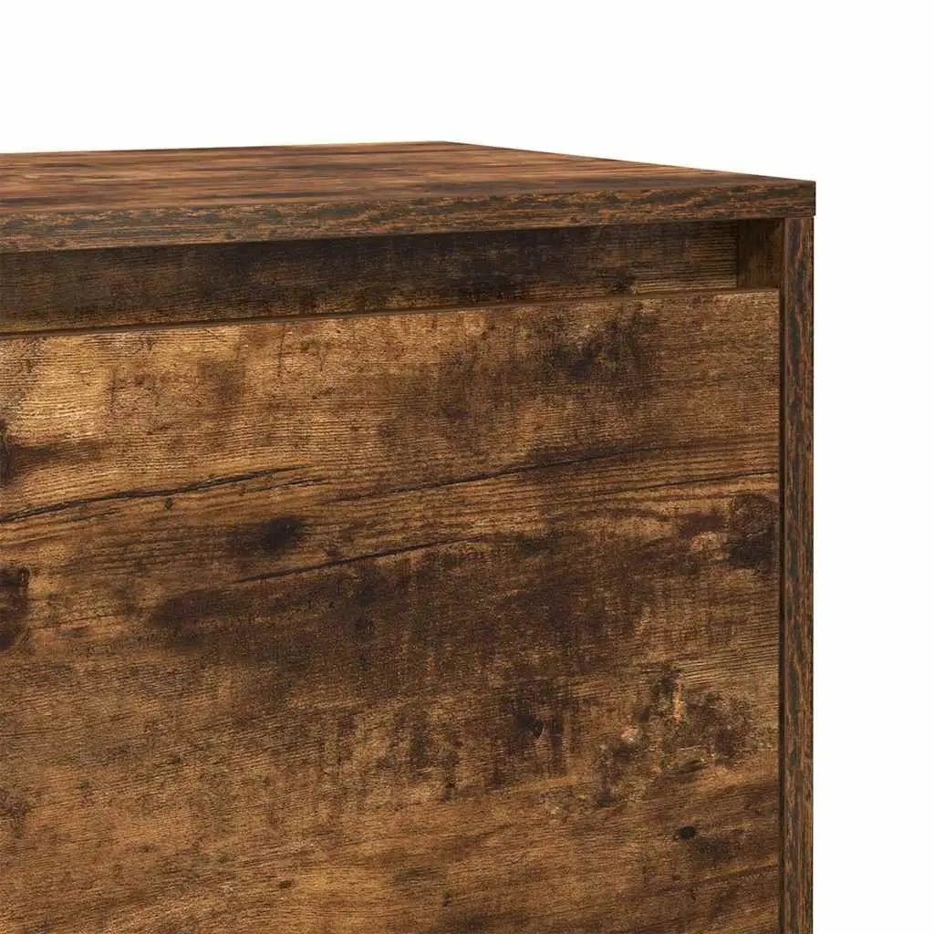 Bedside Cabinet with Door Storage Nightstand Brown Bedroom Furniture