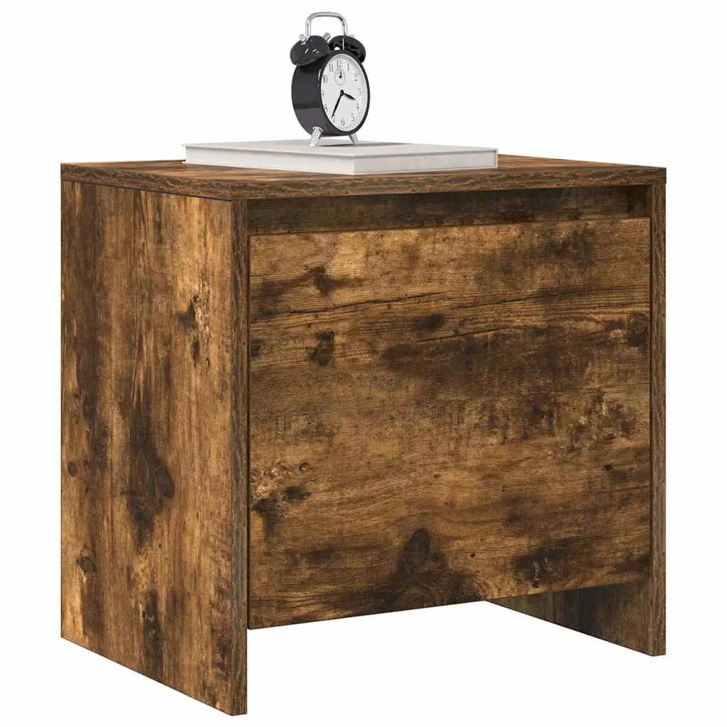 Bedside Cabinet with Door Storage Nightstand Brown Bedroom Furniture